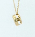 COLGANTE CHATON OR BLANCO ESTAMPACION 5MM.BRILLANTE H-SI 1. 0.05CT