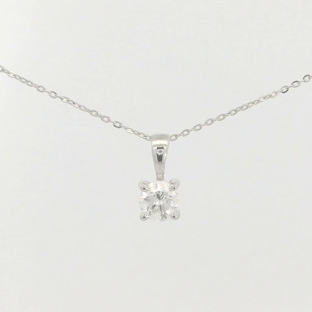 COLGANTE GARRA FUNDICION  4MM.BRILLANTE H-SI 1. 0.20 CT
