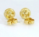 PENDIENTES CHATON FUNDICION  6MM. BRILLANTES H-SI1  0.40 CT TW