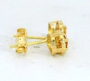 PENDIENTE CUAJO 5MM.CITRINO DE 3MM Y CIRCONITAS.