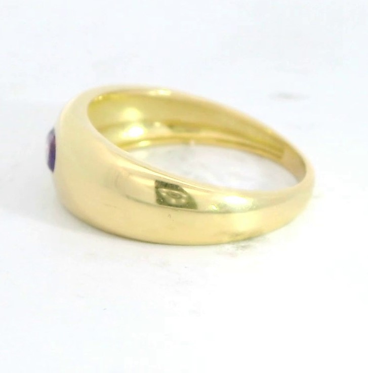 SORTIJA CON AMATISTA DE 5x3MM