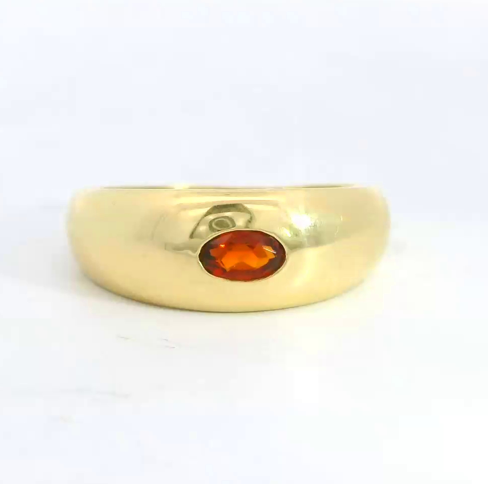 SORTIJA CON CITRINO DE 5x3MM