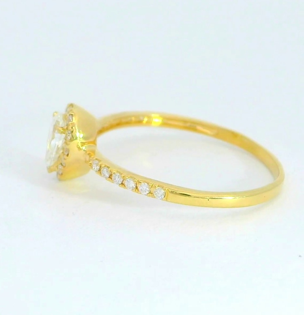 SORTIJA  BRILLANTES DI 26RD 0.16 CT 1 PE SI H 0.265 CT. 0.43 CT TW