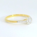 SORTIJA  BRILLANTES DI 10RD 0.06 CT 8 RD SI H 0.08 CT TW