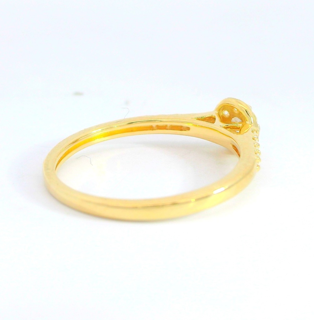 SORTIJA  BRILLANTES DI 10RD 0.06 CT 8 RD SI H 0.08 CT TW