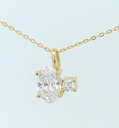 COLGANTE OVAL 2 GARRAS 6X4MM.
