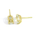 PENDIENTES TOPACIO BLANCO OVAL 7x5MM.PRESION.