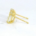 PENDIENTES TOPACIO BLANCO OVAL 7x5MM.PRESION.