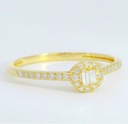 SORTIJA BRILLANTES DI 2BG SI H 0.43 DI 28 RD SI H0.12CT TW.