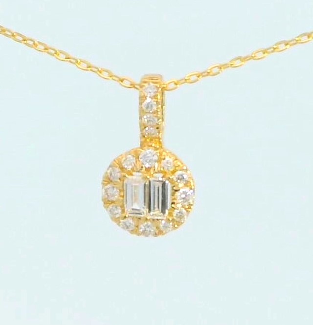 COLGANTE REDONDO BRILLANTES DI 2 BG SI H 0.045 DI 16 RD 0.05 CT TW