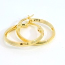 AROS LISO 14x2MM.CIERRE CATALAN.9 KILATES