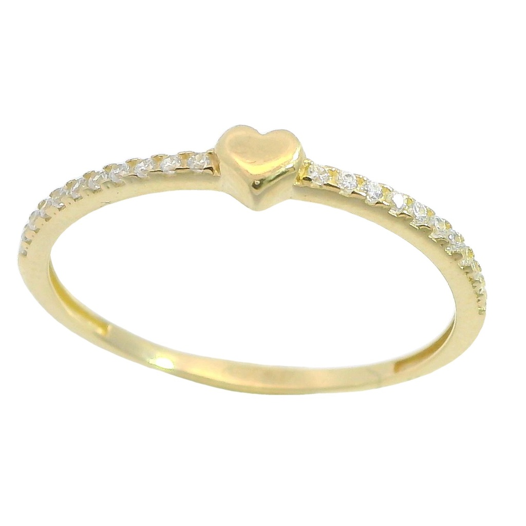 HEART AND CZ RING.