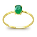 SORTIJA ESMERALDA OVAL DE 6x4MM 0.53 CT