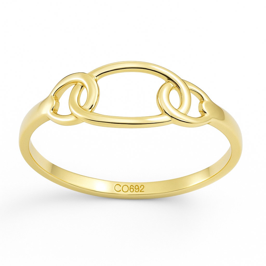 LONKS GOLD EARRINGS.