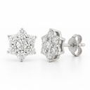 PENDIENTES CUAJO 7 BRILLANTES H-SI. 0.10 CT TW.