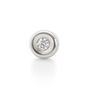 COLGANTE CHATON ORO BLANCO ESTAMPACION  5MM.BRILLANTE H-SI 1. 0.05 CT