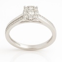 SORTIJA CUAJO BRILLANTES SI1-H .0.26 CT TW.