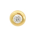 COLGANTE CHATON FUNDICION  7MM. BRILLANTE H-SI 1. 0.22 CT.
