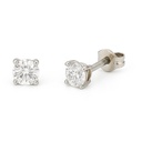PENDIENTES GARRA FUNDICION 2MM.BRILLANTES H-SI 1.  0.10 CT TW