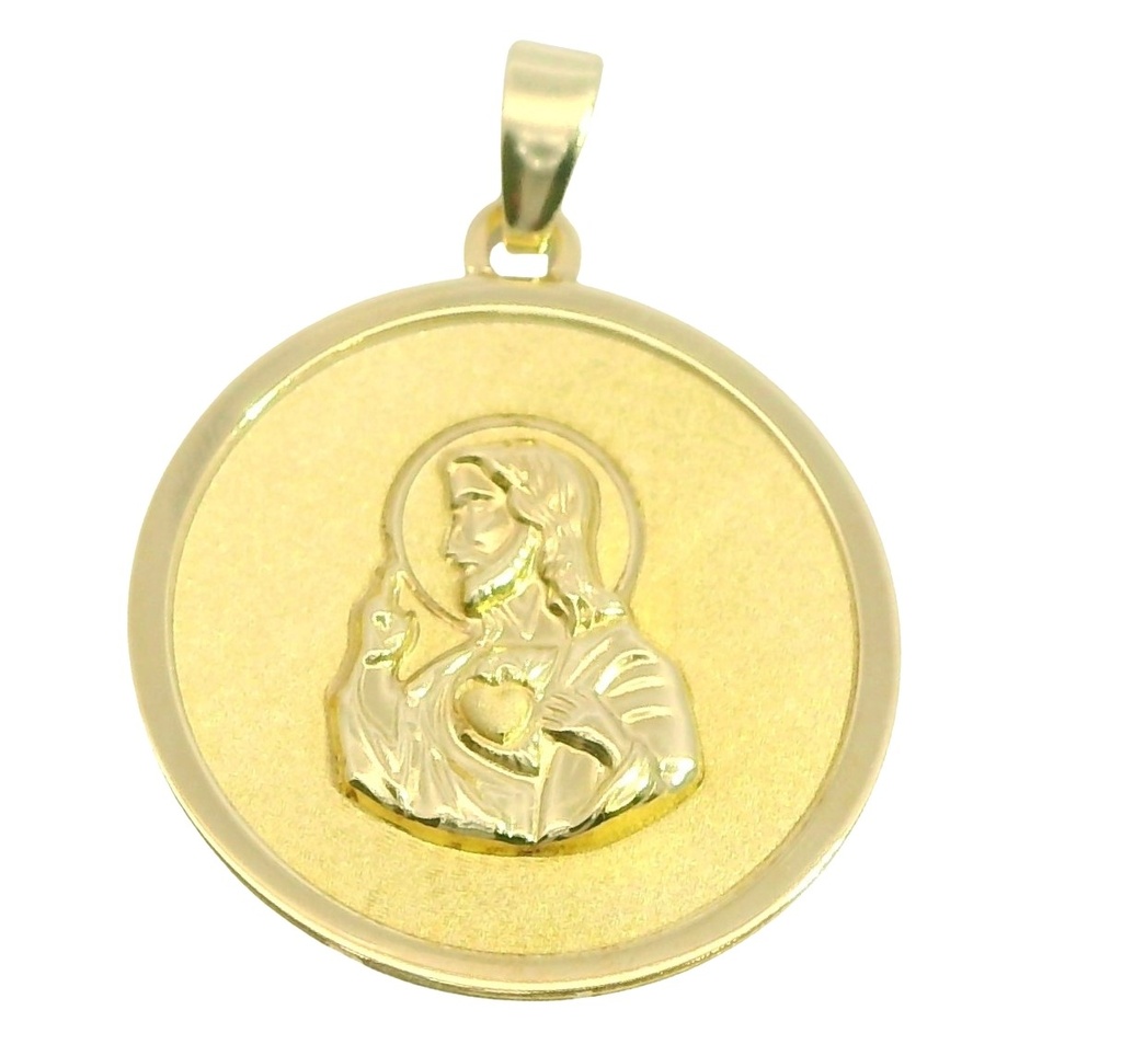 MEDALLA  REDONDA SAGRADO CORAZON DE JESUS.17 MM.