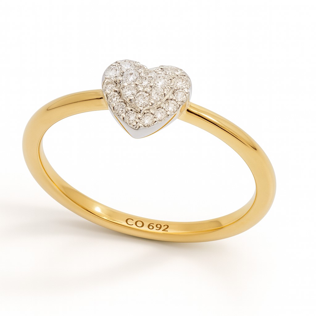 SORTIJA  BRILLANTES DI 1 OV 0.07 CT DI 1 SI-H 0.01 3 CT. 0.02CT .0.10 CTTW