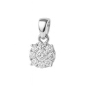 COLGANTE REDONDO 6x6MM 1 BRILLANTE DE  0.06 CT Y 9 DE 0.09 CT H-SI.0.15 CT TW
