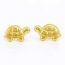 4.5MM TURTLE BABY EARRINGS.SCREW BACK.