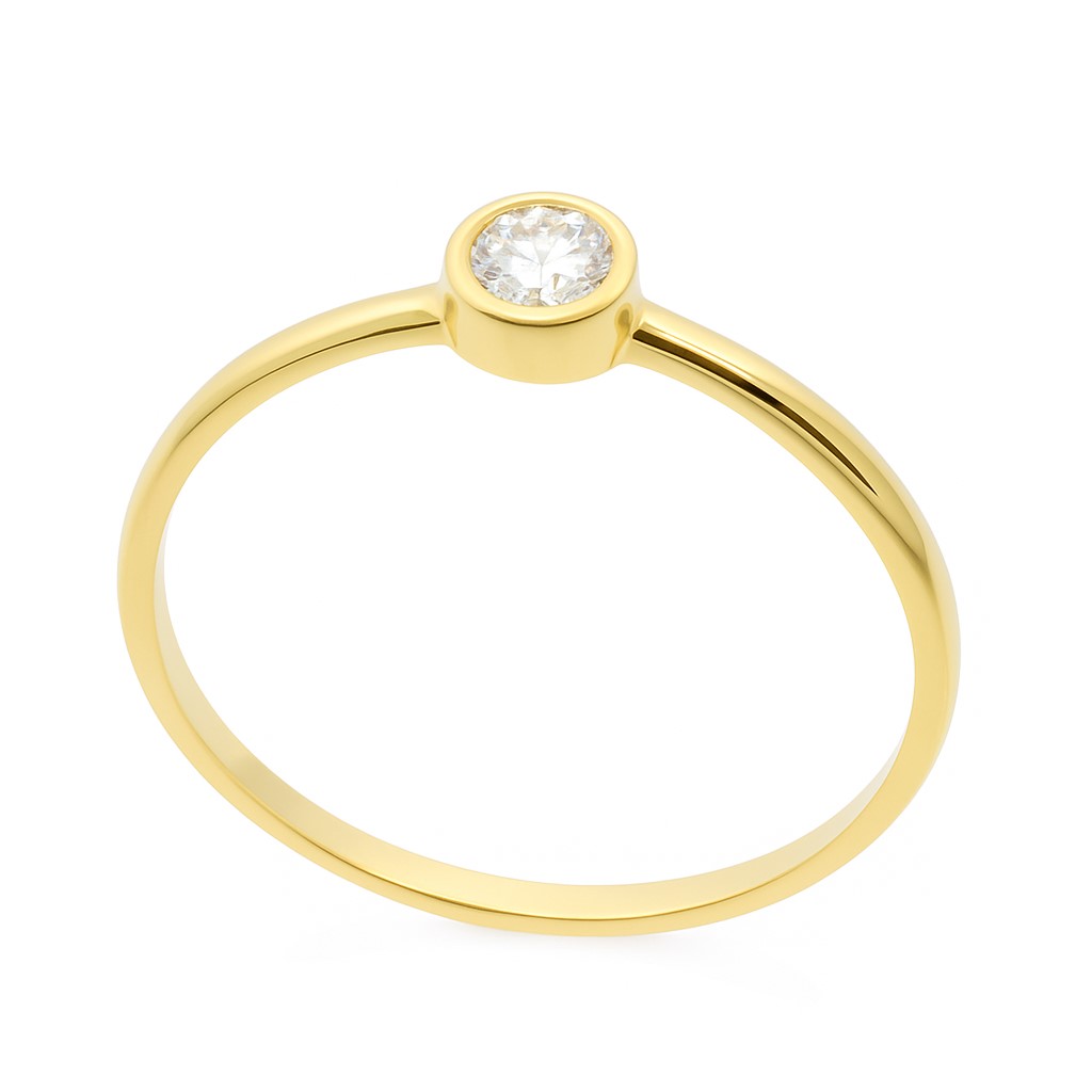 3MM DIAMOND SOLITAIRE RING.QUALITY VS.COLOR H.0.11 CT