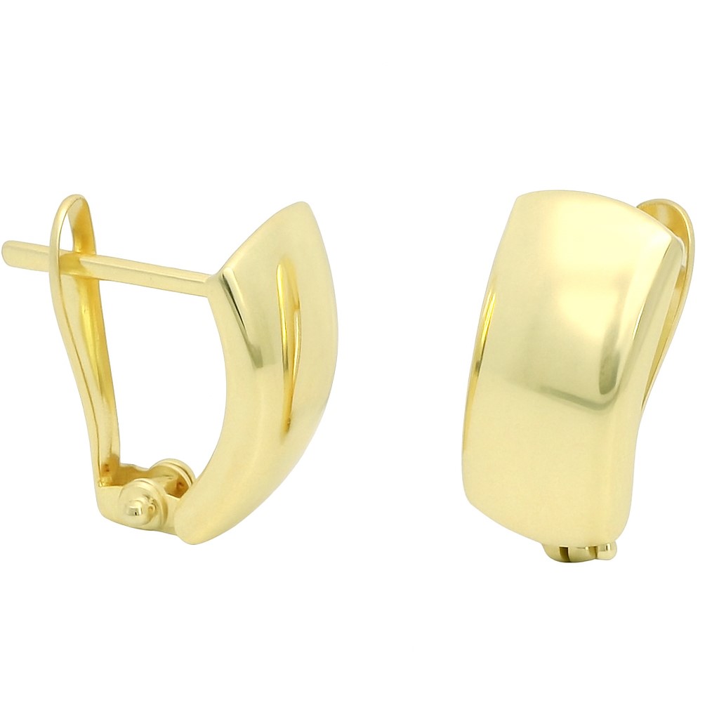 PENDIENTES LISOS CIERRE CATALAN.17x6MM