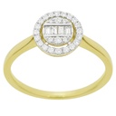 DIAMOND RING.QUALITY SI.COLOR H.0.31 CT TW