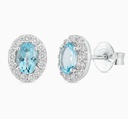 PENDIENTES BRILLANTES AGUA MARINA 0.84 CTR Y BRILLANTES DI 8 RD SI 0.04 RD20 0.14 DI32RD 0.26 CT