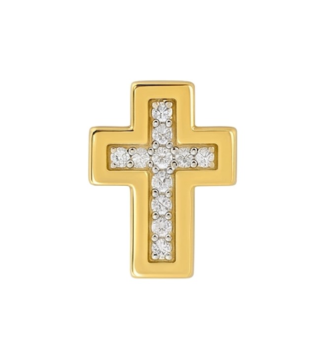 CRUZ 10x7MM 11 BRILLANTES DE 0.044 CT TW  H-SI