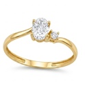 SORTIJA CIRCONITA OVAL 6x4MM.9 KILATES