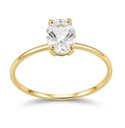 7x5MM WHITE TOPAZ RING