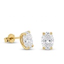 PENDIENTES TOPACIO BLANCO OVAL 7x5MM.PRESION 9KILATES