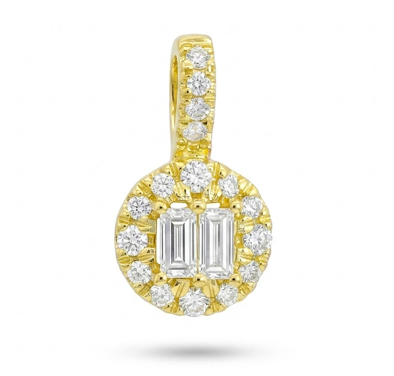 COLGANTE REDONDO BRILLANTES DI 2 BG SI H 0.045 DI 16 RD 0.05 CT TW