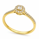DIAMOND RING.QUALITY SI.COLOR H.0.12 CT TW