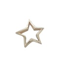 9MM WHITE GOLD STAR PENDANT.