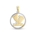 17x24MM FOOTPRINTS "MUM"PENDANT.