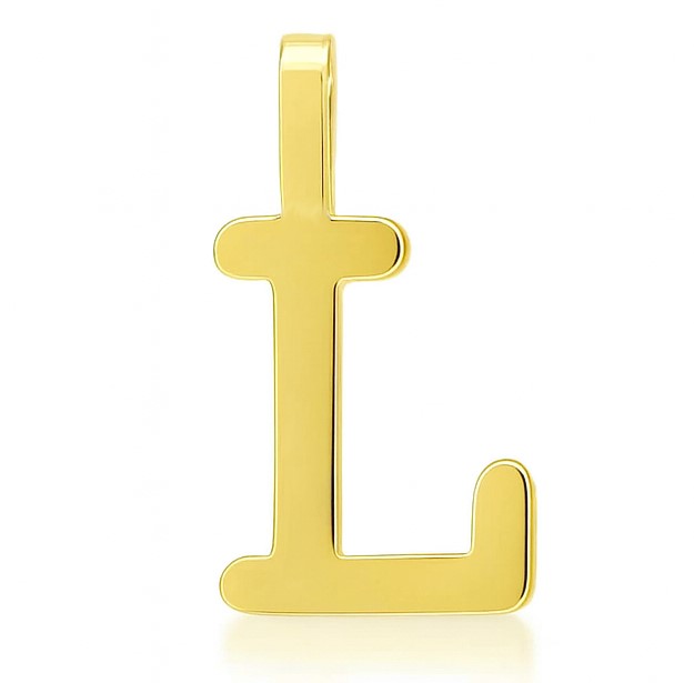 INITIAL "L" PENDANT.10MM.