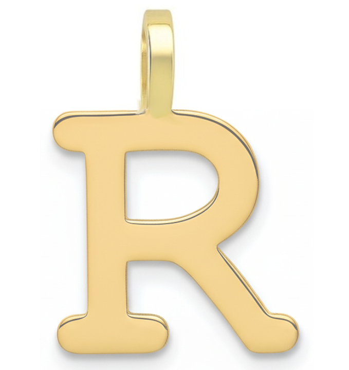 INITIAL "R" PENDANT.10MM.