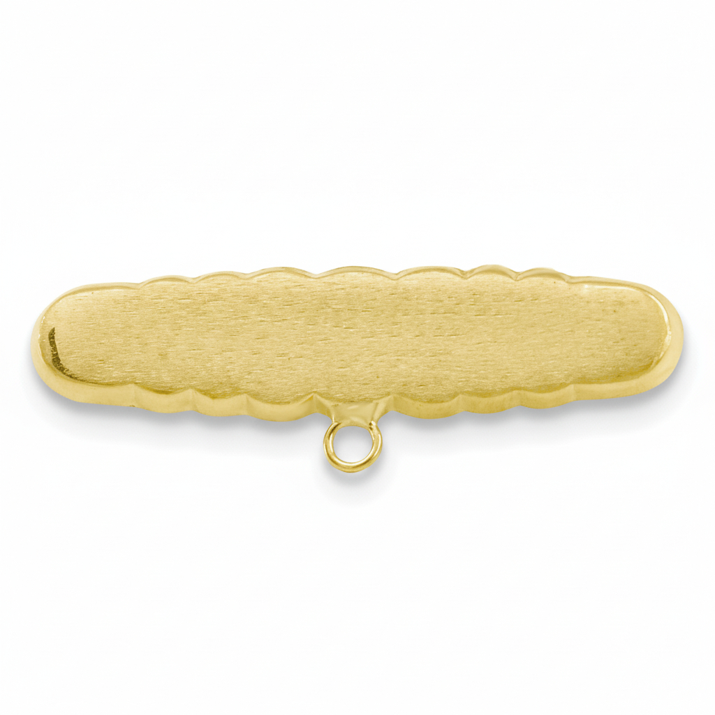BROCHE BEBE  MATIZADO 30x9MM