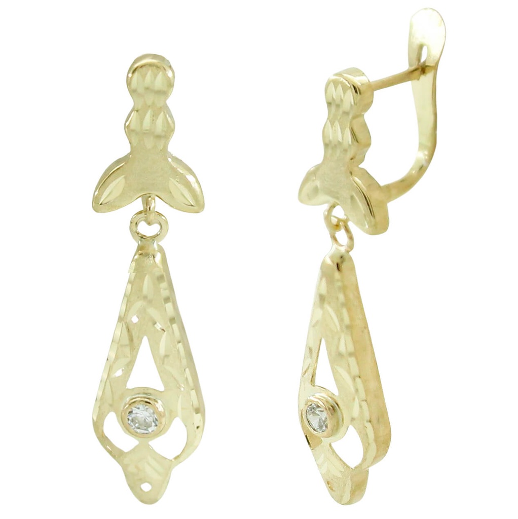 CUBAN DANGLING EARRINGS.30MM.