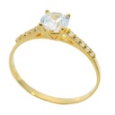 5MM CZ SOLITAIRE RING.