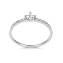 SORTIJA BRILLANTES DE 1'5MM Y 1MM.0.14 CT TW H-SI.