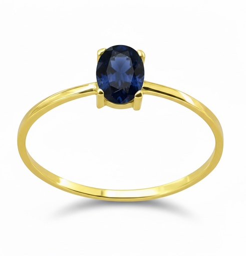 [5440/SZ] SORTIJA ZAFIRO OVAL 6x4MM 0.53 CT