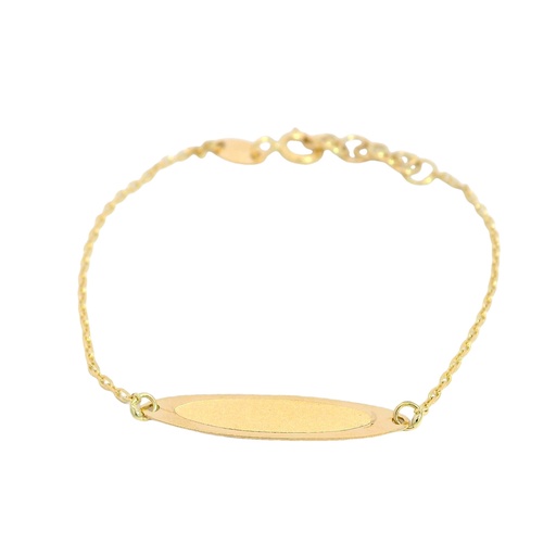 [104] BABY BRACELET WITH PLATE FOR ENGRAVING.