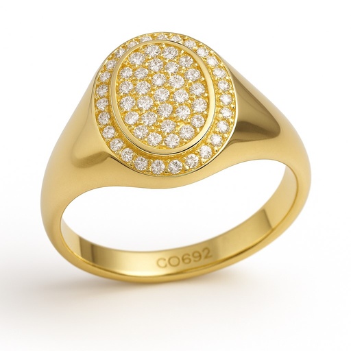 [5980] SORTIJA OVAL DE CIRCONITAS.