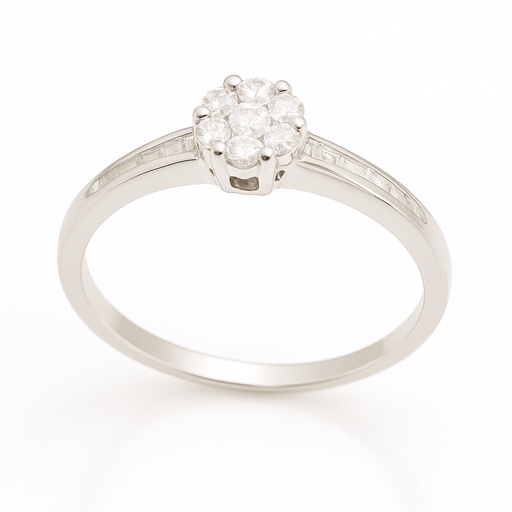 [B4189/0.26] SORTIJA CUAJO BRILLANTES SI1-H .0.26 CT TW.