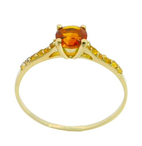 [4409C] 5MM MADEIRA CITRINE RING